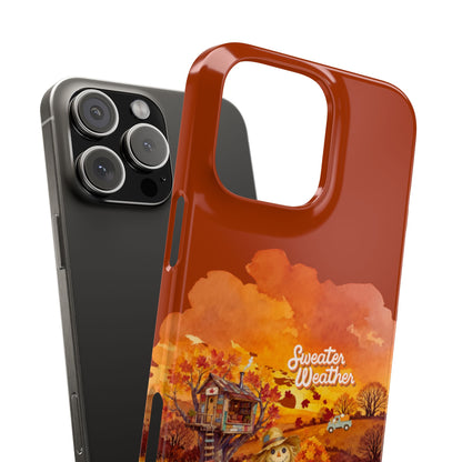 Slim Phone Case – Sweater Weather – Compatible with iPhone 11–17 Series