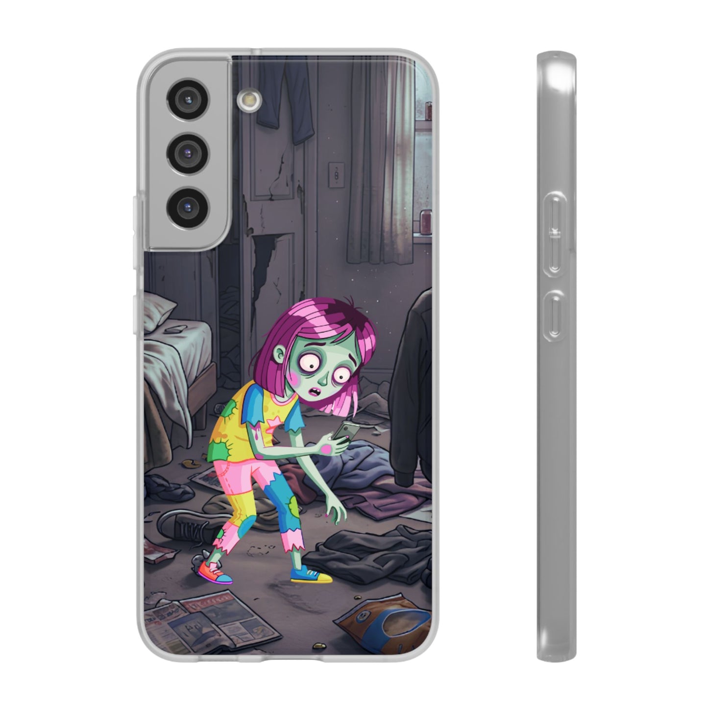 Zombie Girl Phone Case — Cute Creepy Cartoon Phone Cover