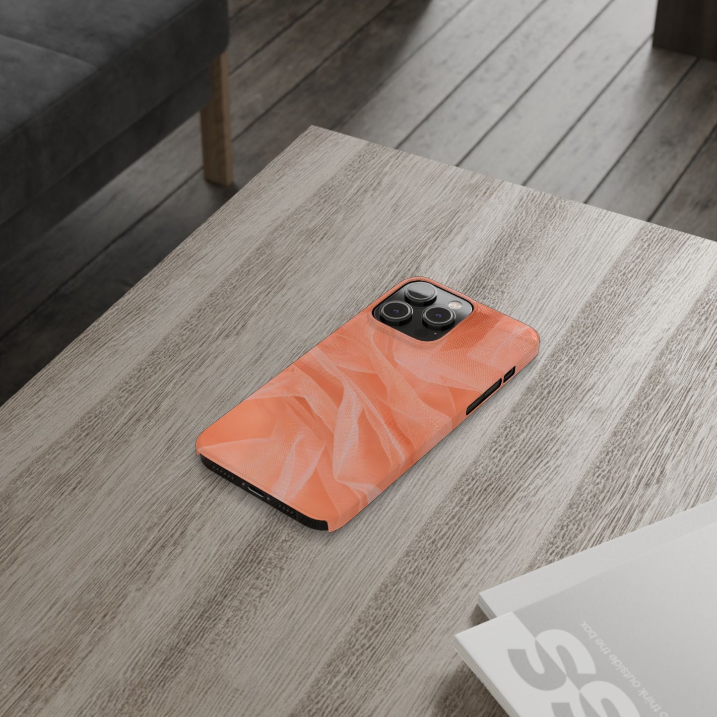 Slim Phone Case – Coral Veil