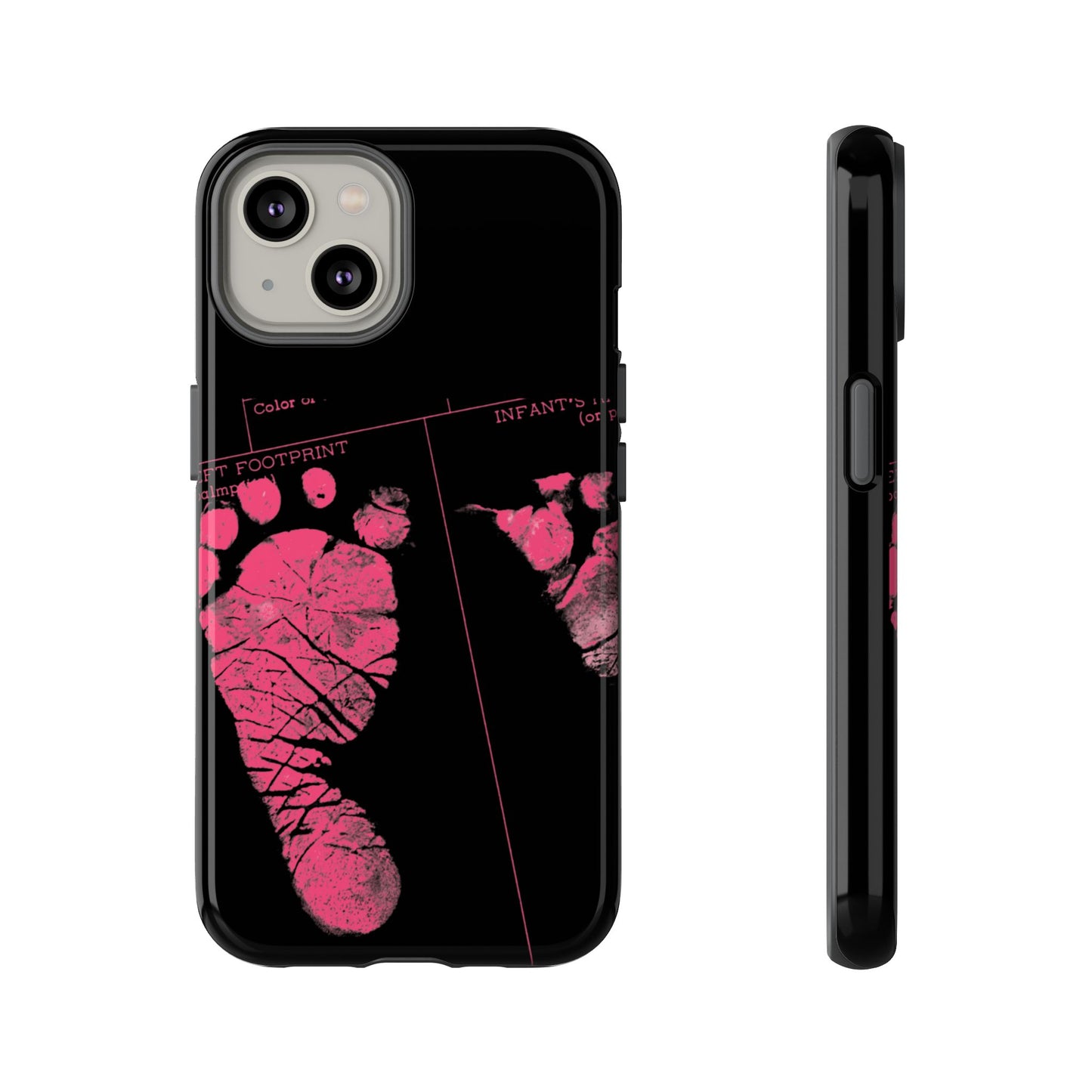 Protective Phone Case – Mom’s Little Pink Footprints