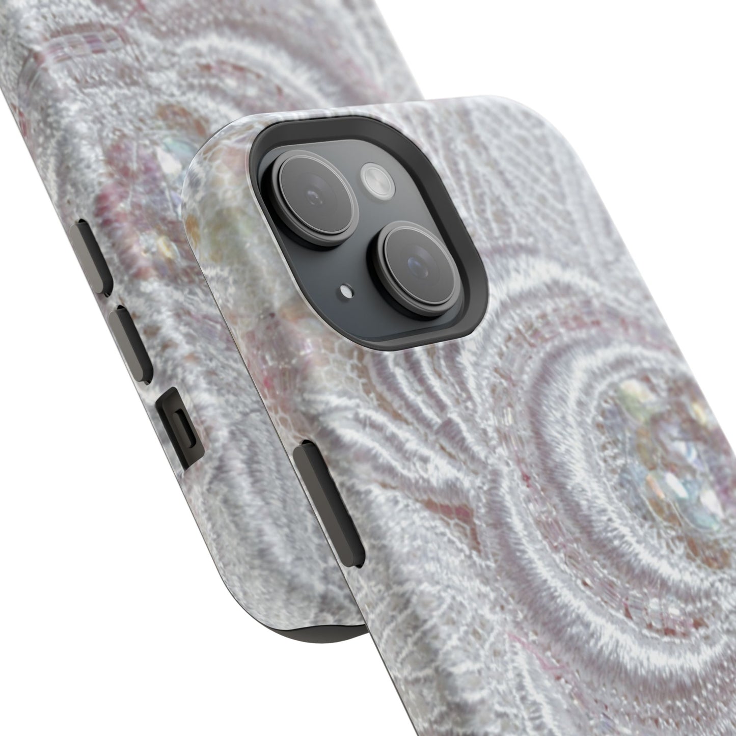 Wireless-Charging Compatible Case – Lace Veil