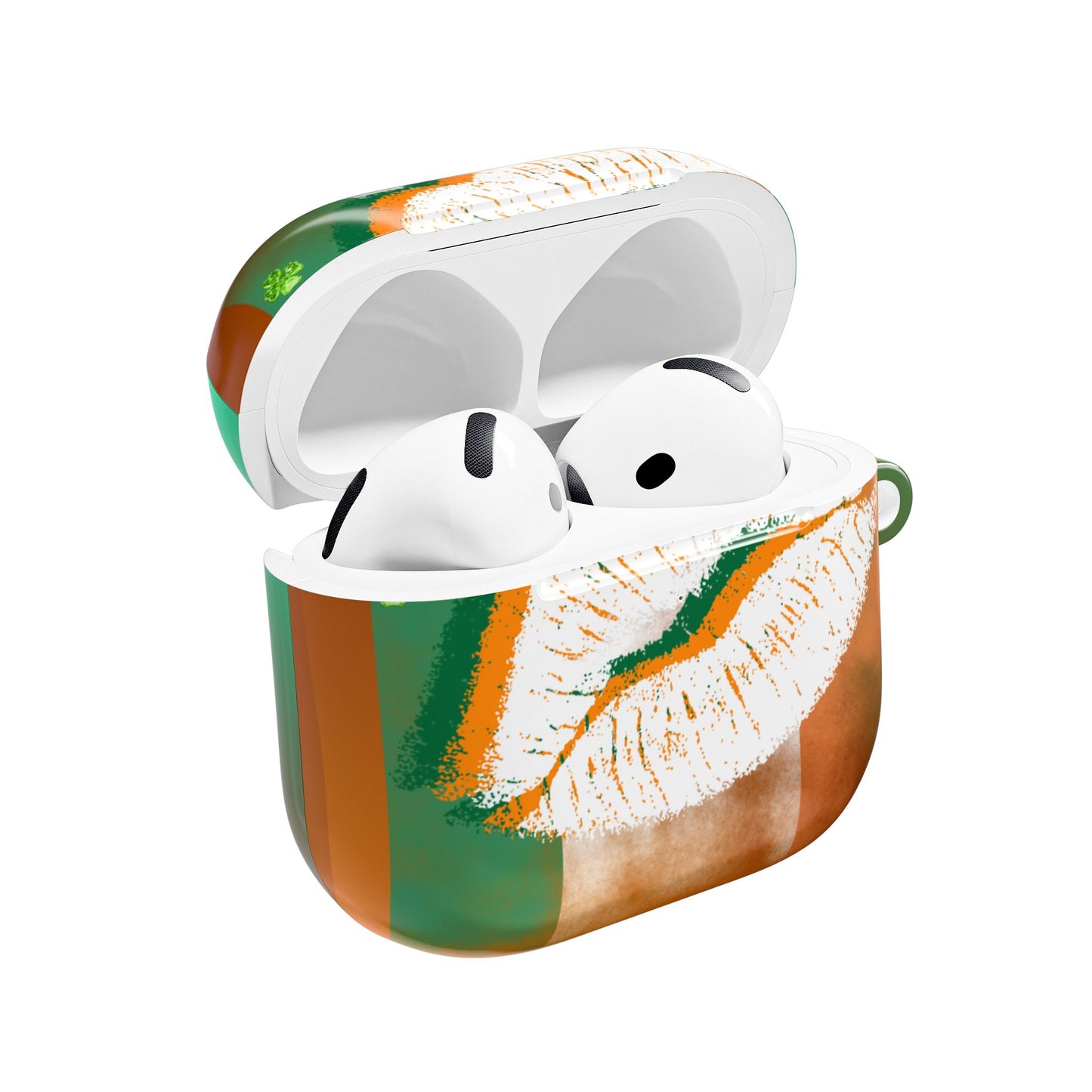 Wireless Earbud Case Cover – Irish Lip St. Patrick’s Day Design