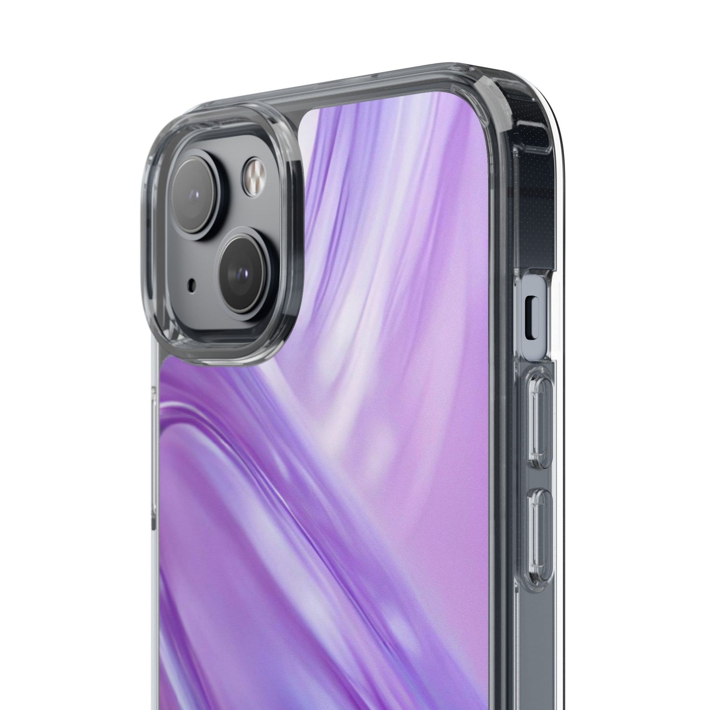 Clear Phone Case – Lavender Wave