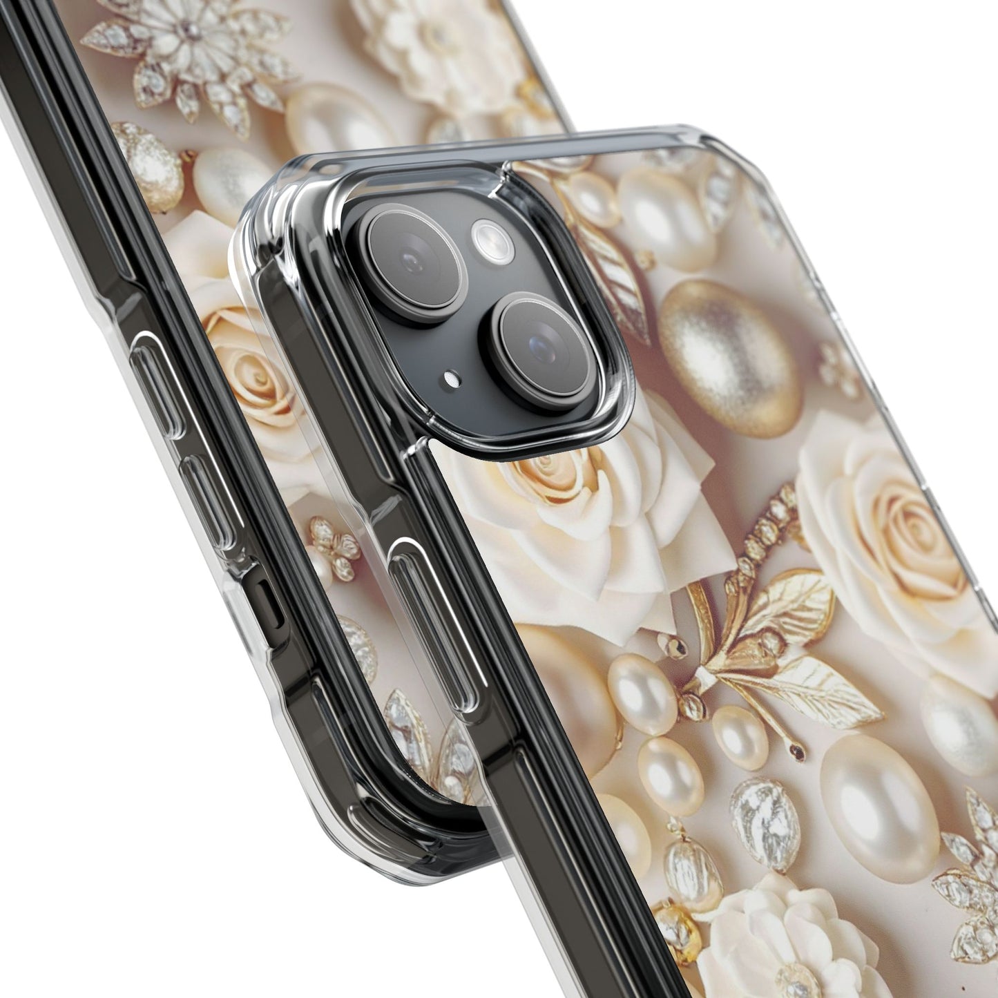 Clear Magnetic Phone Case – Ivory Opulence