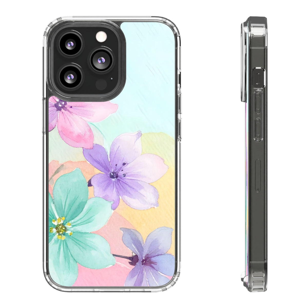 Clear Phone Case – Water Petal