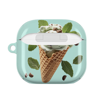 Earbud Case Cover – Never a Bad Connection Mint Ice Cream
