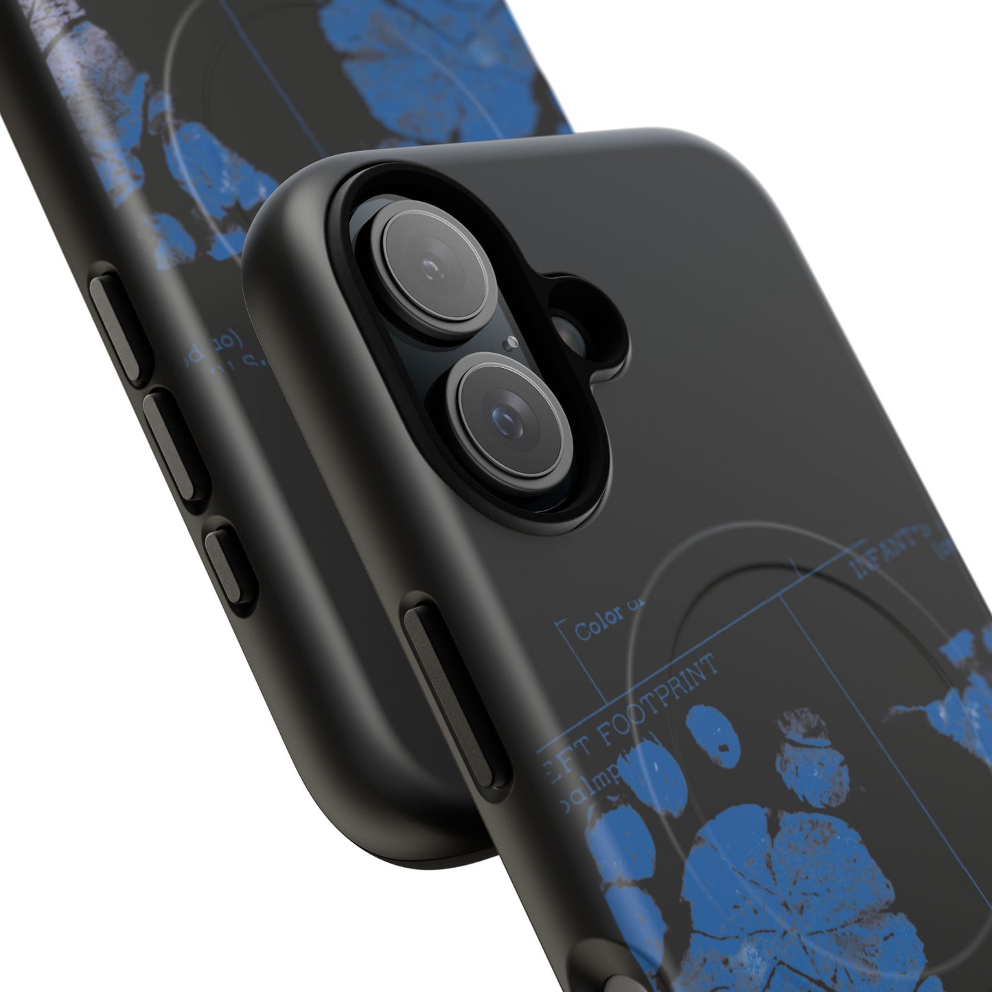 Protective Magnetic Phone Case – Mom’s Little Blue Footprints