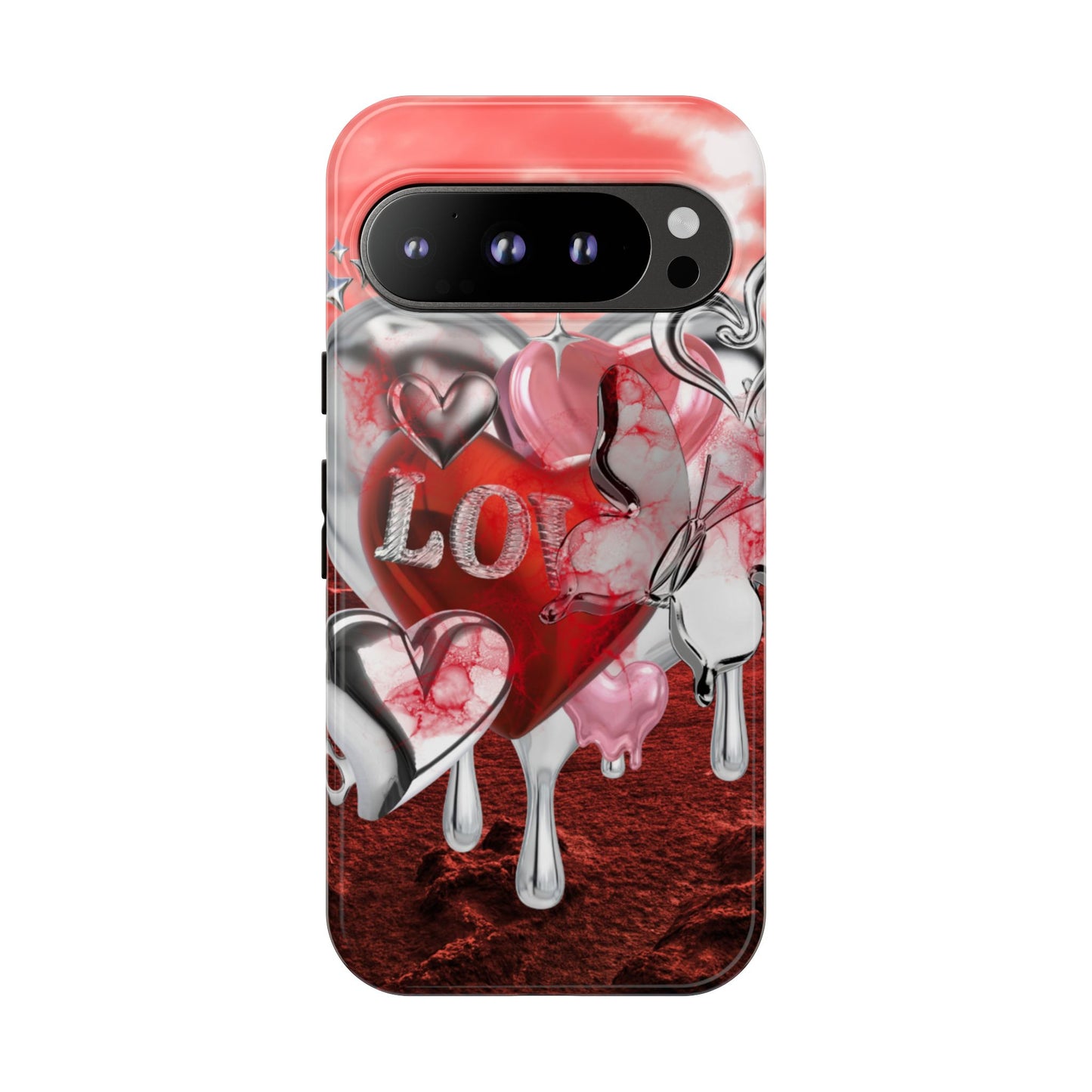 Protective Phone Case – Chrome Love