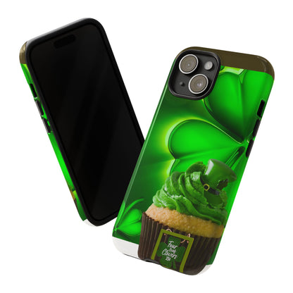 Protective Phone Case – Lucky Clover Cupcake Design