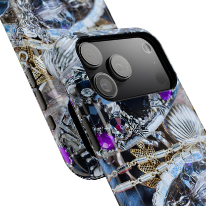 Impact-Resistant Phone Case – Chrome Jewel