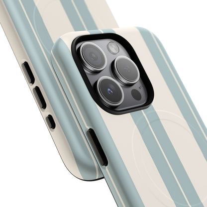 Protective Magnetic Phone Case - Coastal Stripe