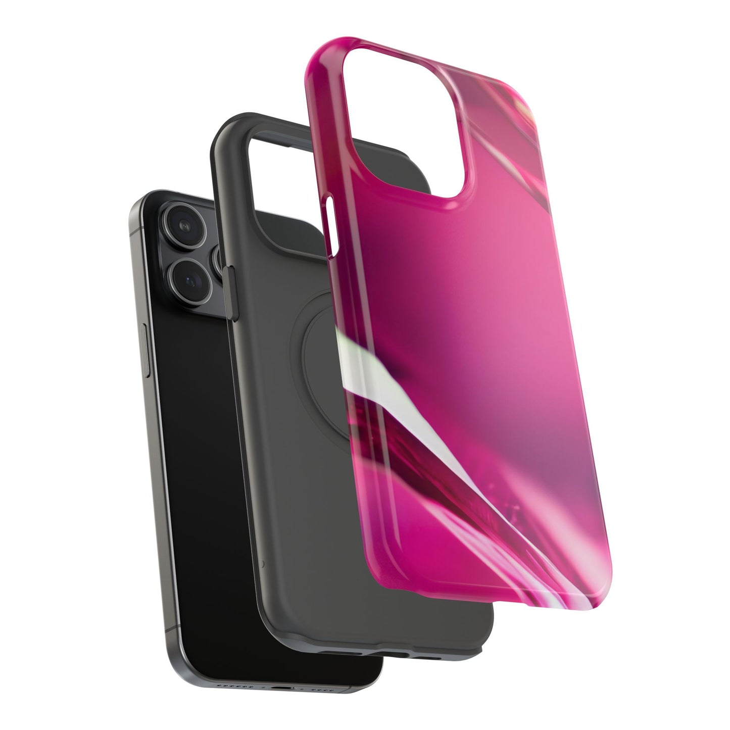 Impact-Resistant Phone Case – Magenta Motion