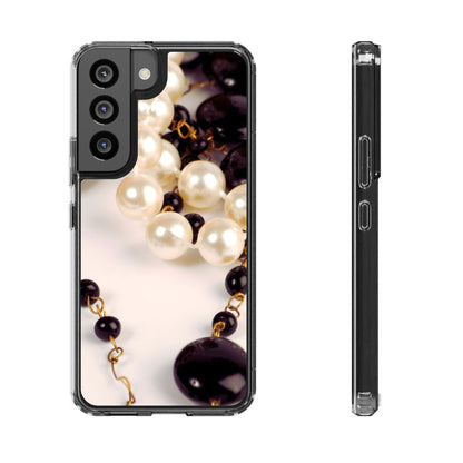 Clear Phone Case – Noir Pearl