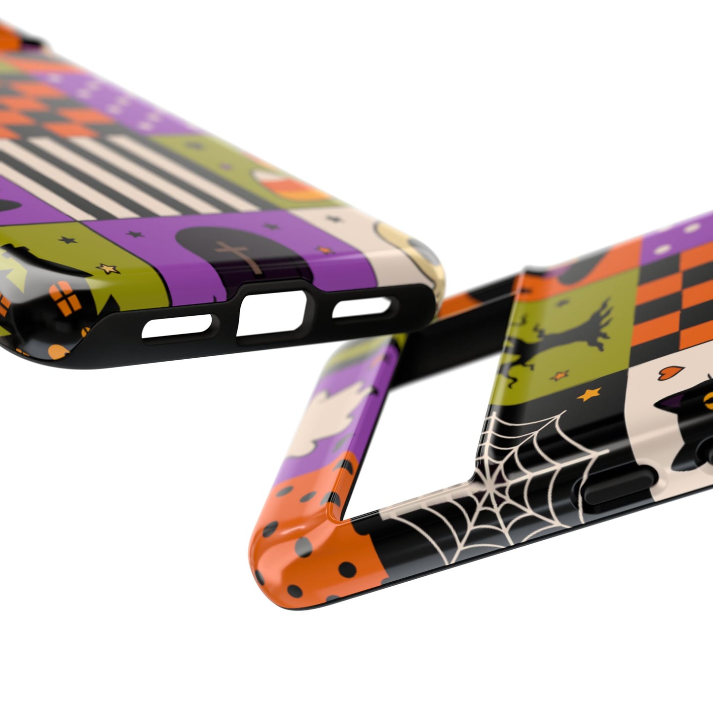 Protective Phone Case – Spooky Patchwork