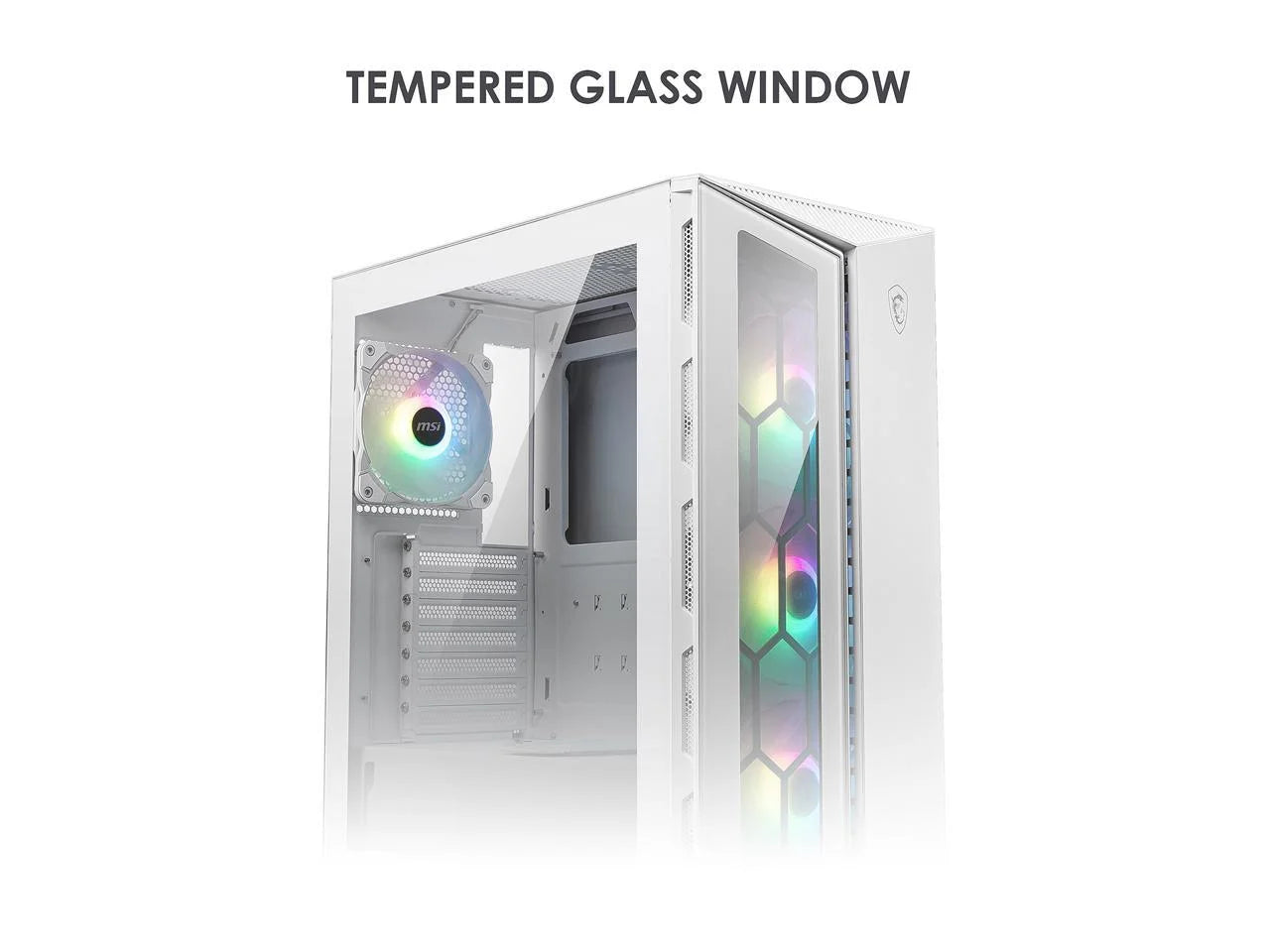 MPG GUNGNIR 110R ATX Mid Tower Computer Case, White