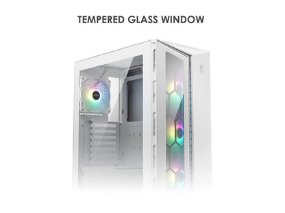 MPG GUNGNIR 110R ATX Mid Tower Computer Case, White