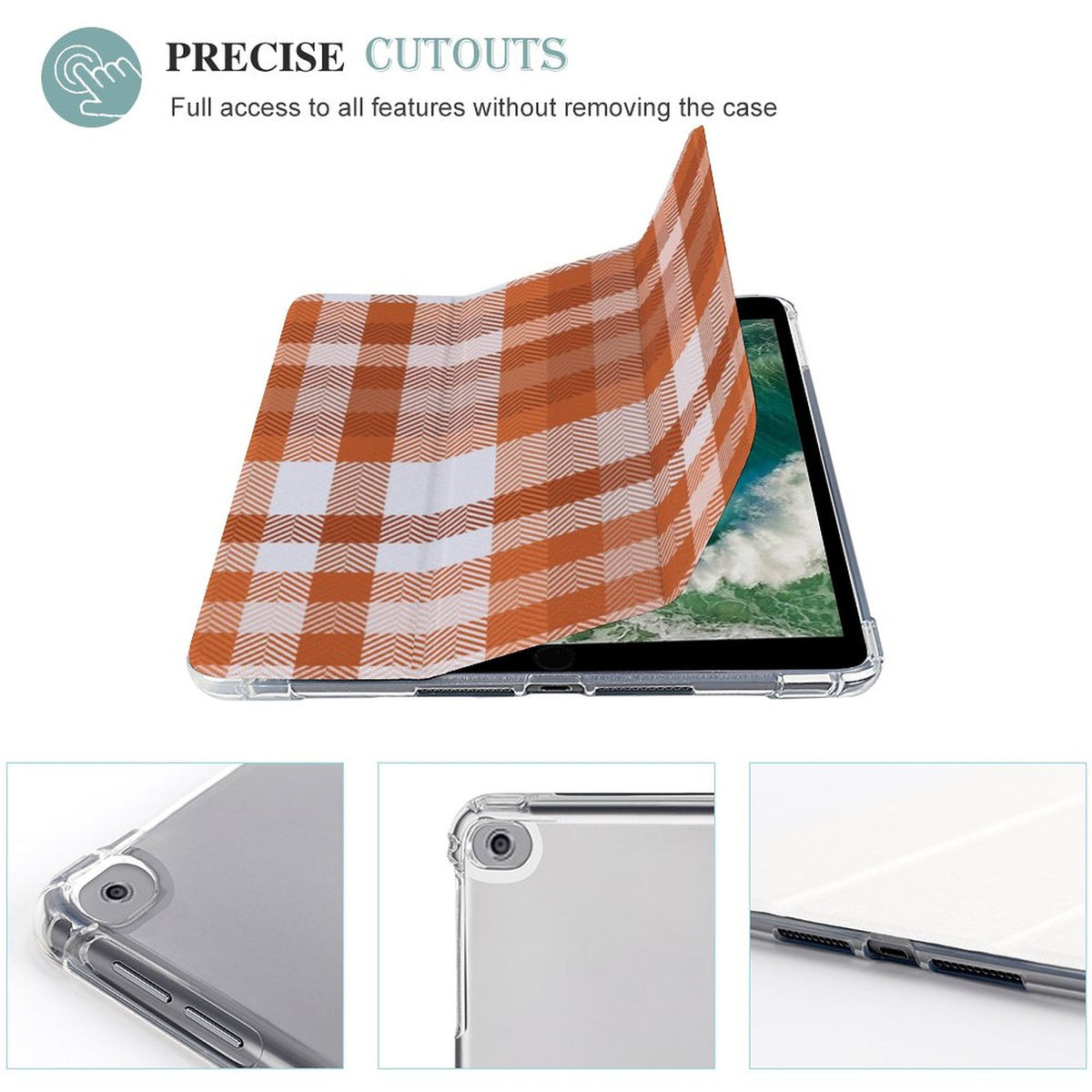 Tablet Case with Pencil Holder – Spiced Plaid