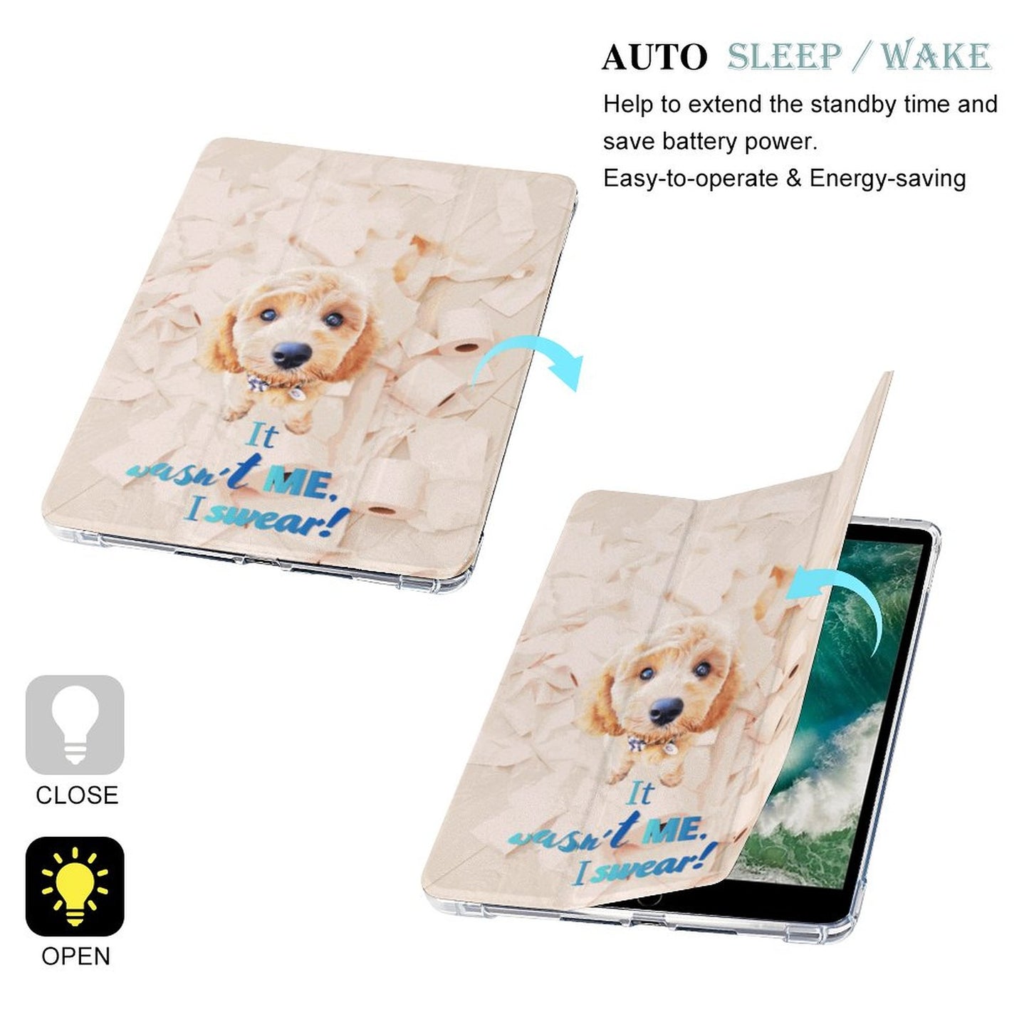 iPad Case with Pencil Holder(One-sided Printing)