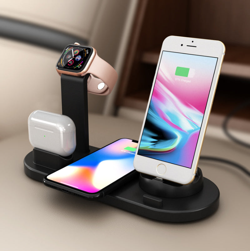 3-in-1 Wireless Charger: Phone, Watch, & Earbuds Charging