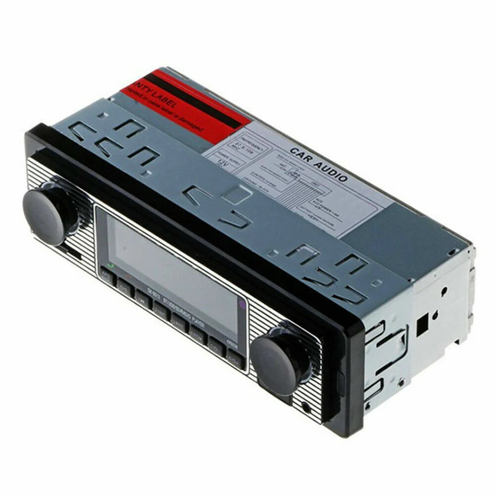 Bluetooth Vintage Car FM Radio MP3 Player USB Classic Stereo Audio Receiver AUX