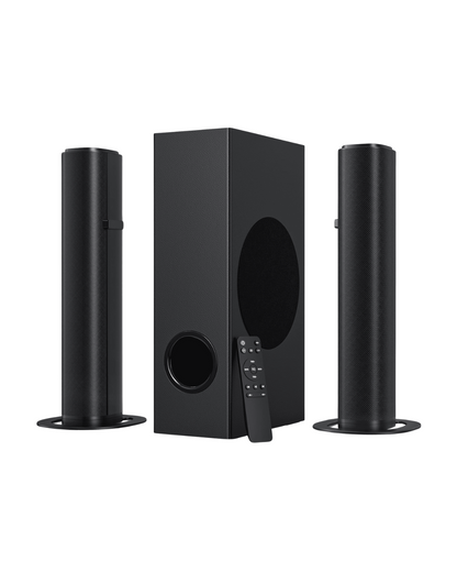4.1Ch Soundbar with Wireless Subwoofer - 120W Detachable TV Audio System with Bluetooth & Multiple Inputs