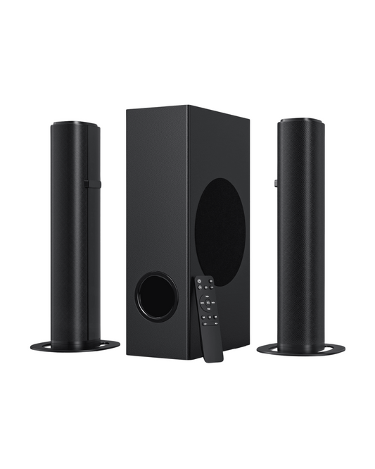 4.1Ch Soundbar with Wireless Subwoofer - 120W Detachable TV Audio System with Bluetooth & Multiple Inputs