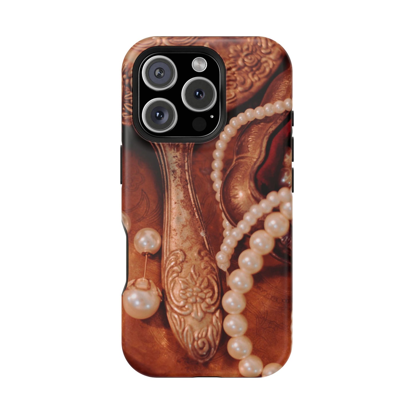 Wireless-Charging Compatible Case – Bronze Vanity