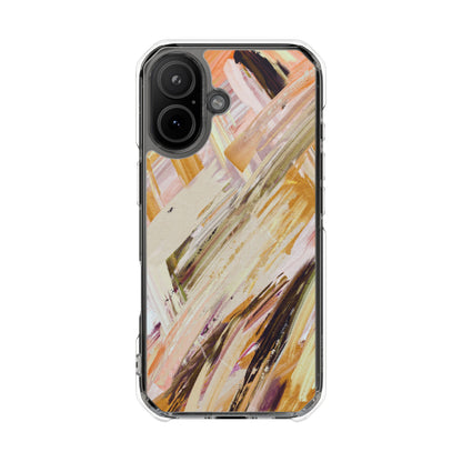 Clear Magnetic Phone Case – Brush & Bronze