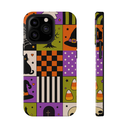 Impact-Resistant Phone Case – Spooky Patchwork