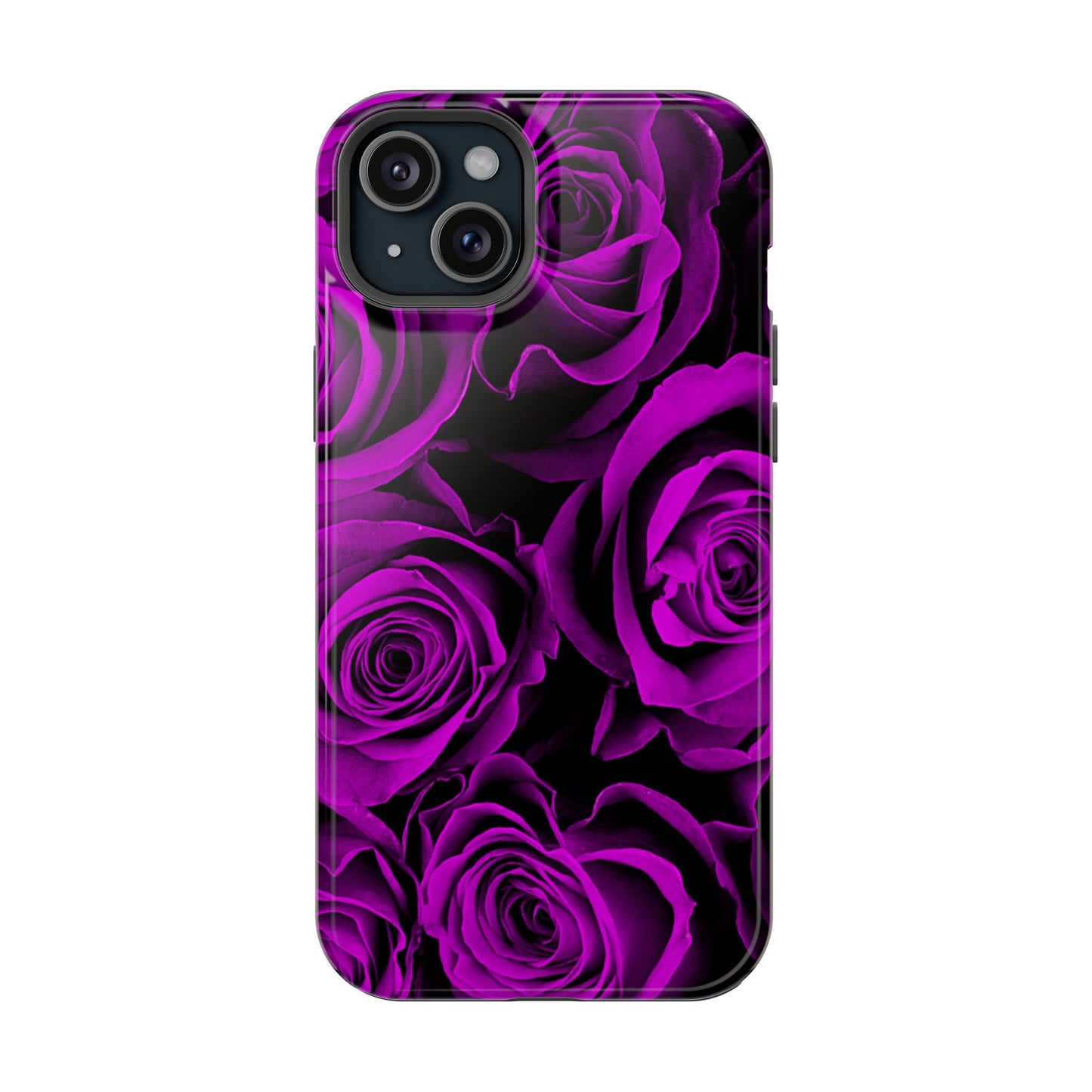 Wireless-Charging Compatible Case – Amethyst Roses