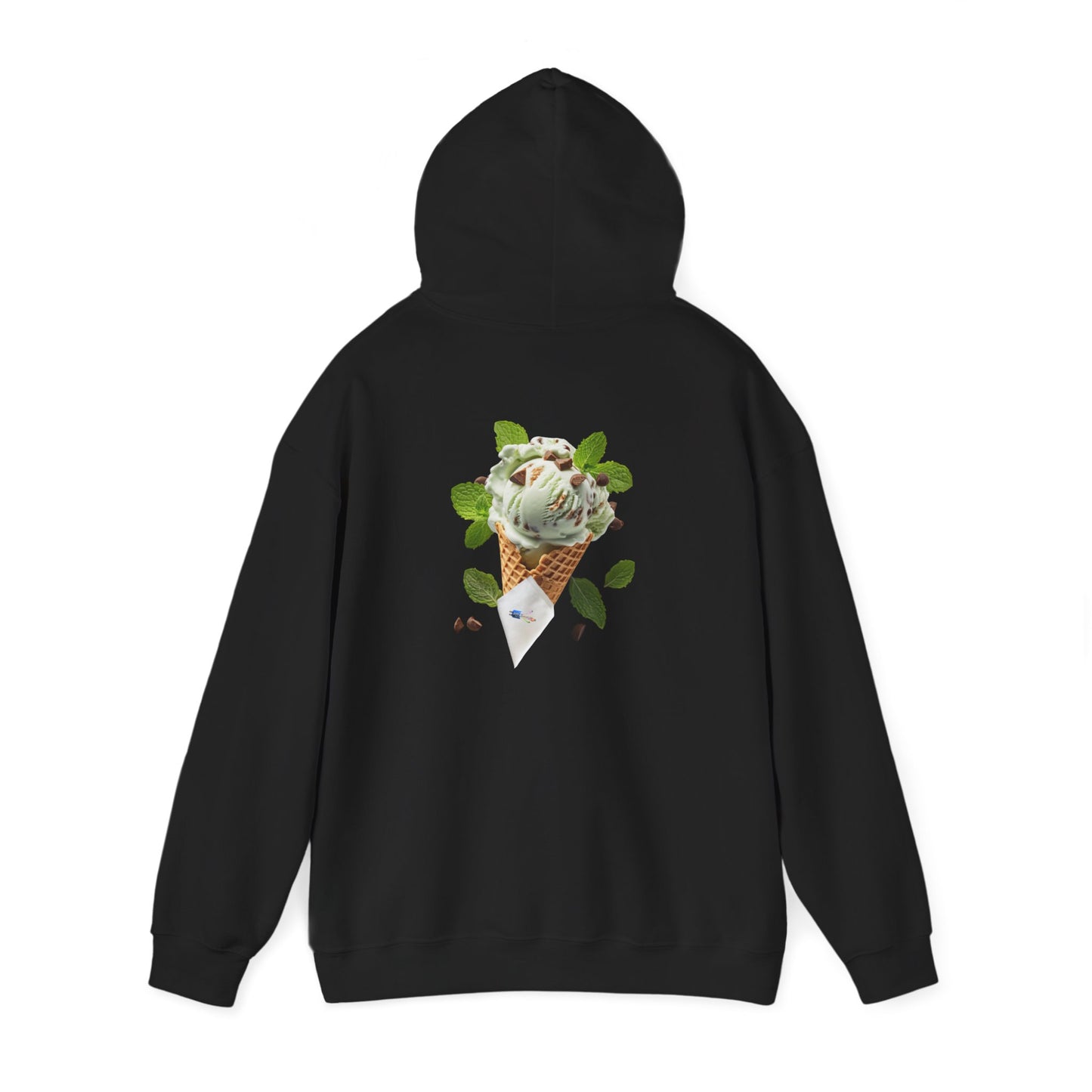 Pullover Hoodie – Never a Bad Connection Mint Ice Cream Design
