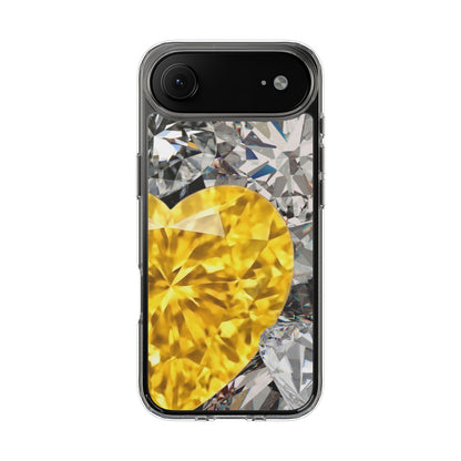 Clear Phone Case – Heart of Gold