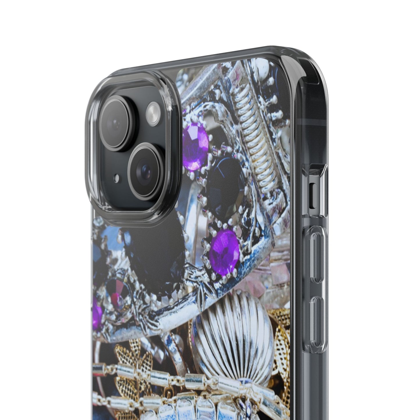 Clear Phone Case – Chrome Jewel