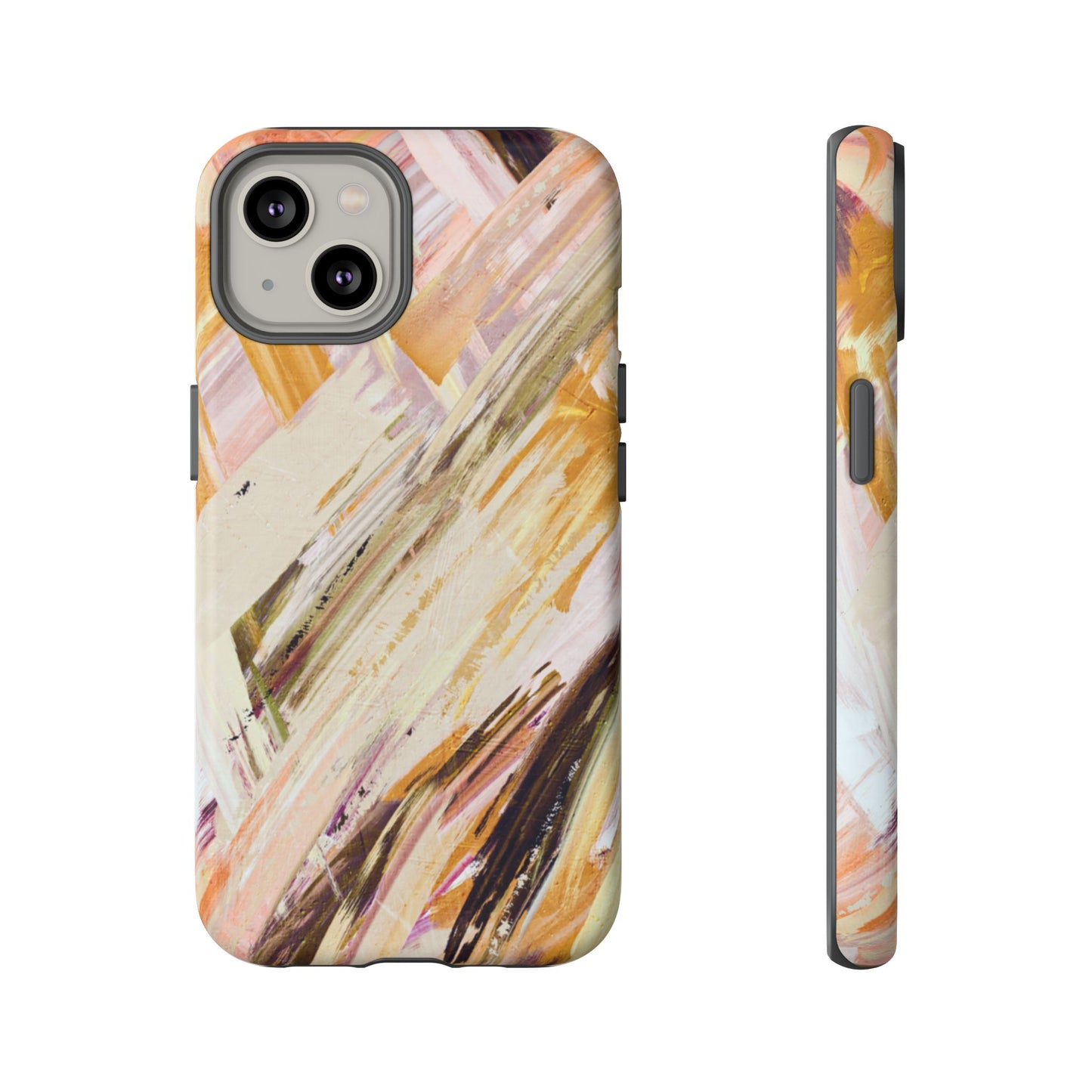 Protective Phone Case – Brush & Bronze