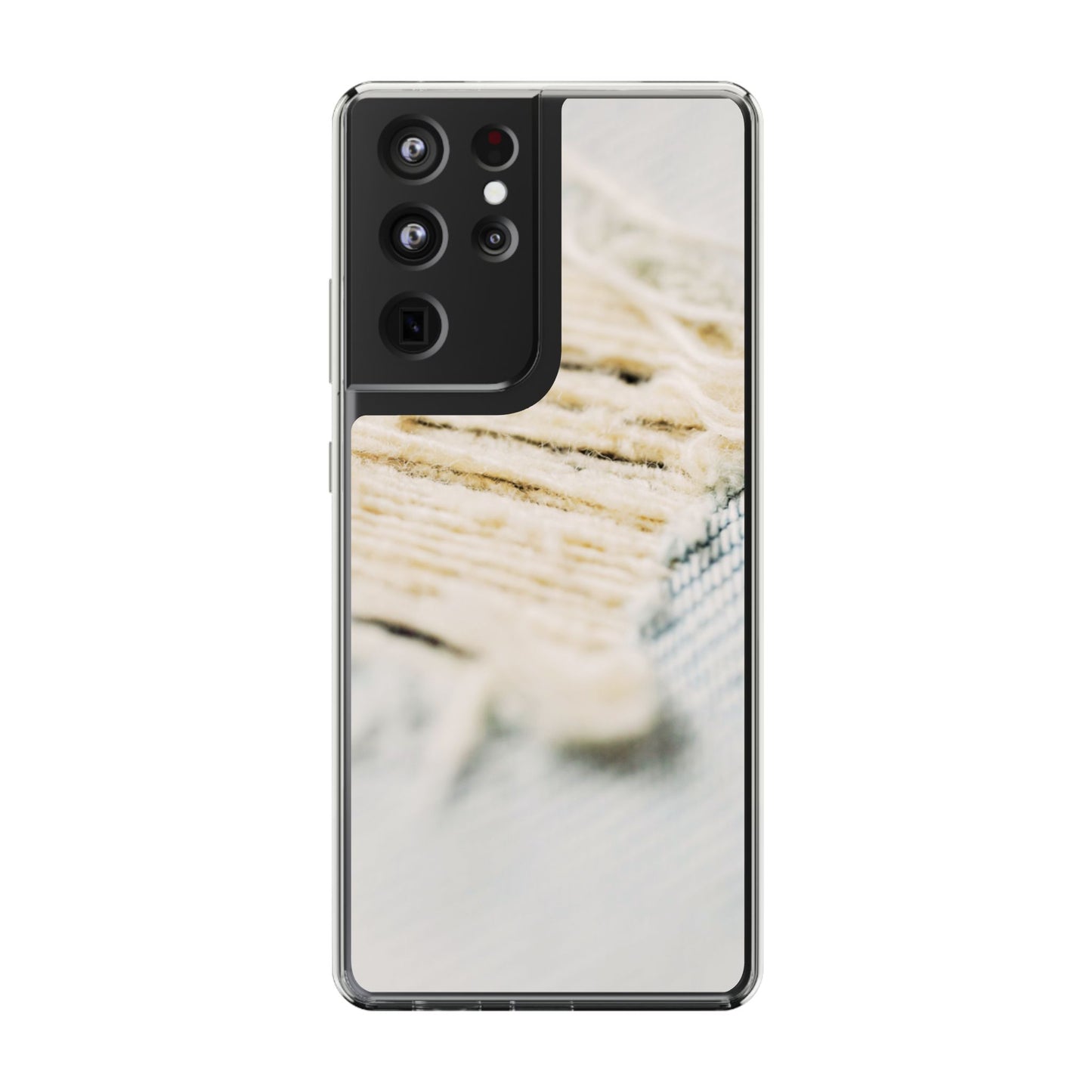 Clear Phone Case – Woven Warmth