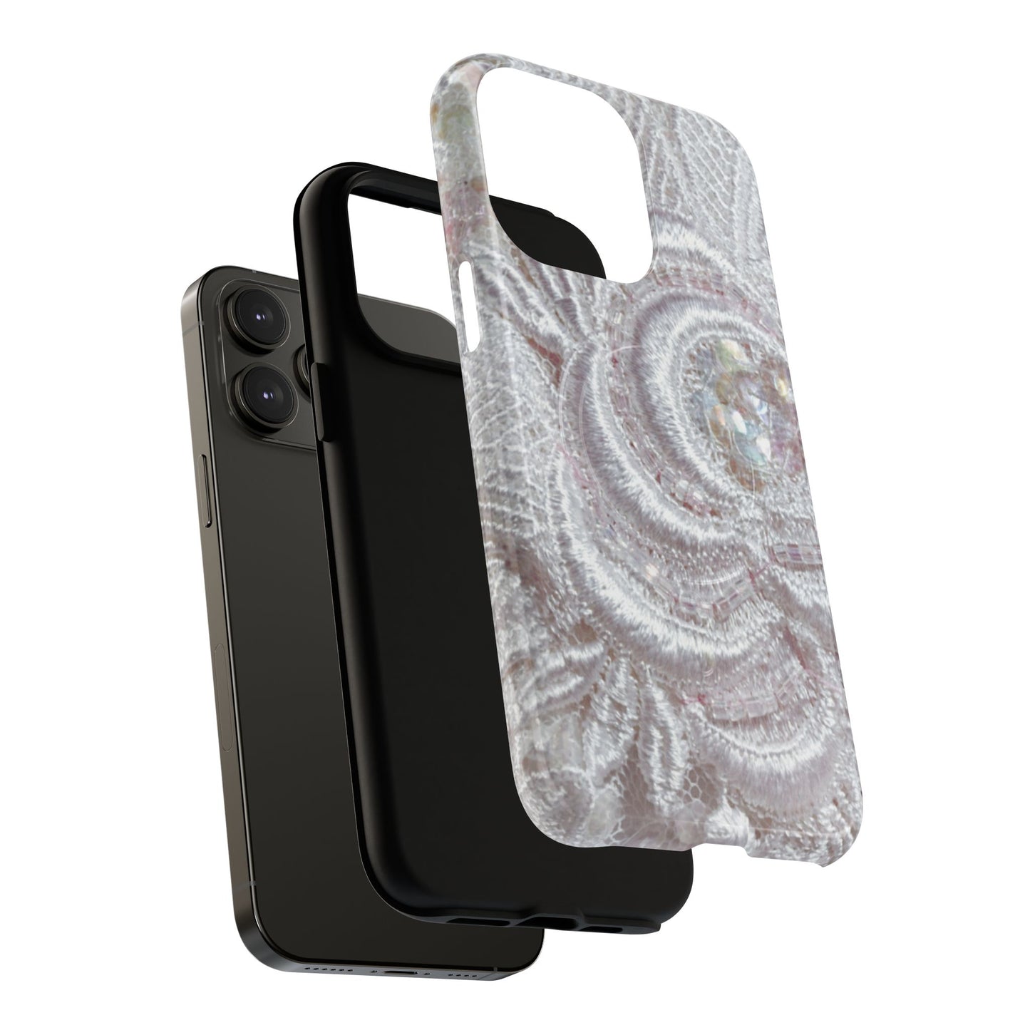 Protective Magnetic Phone Case – Lace Veil