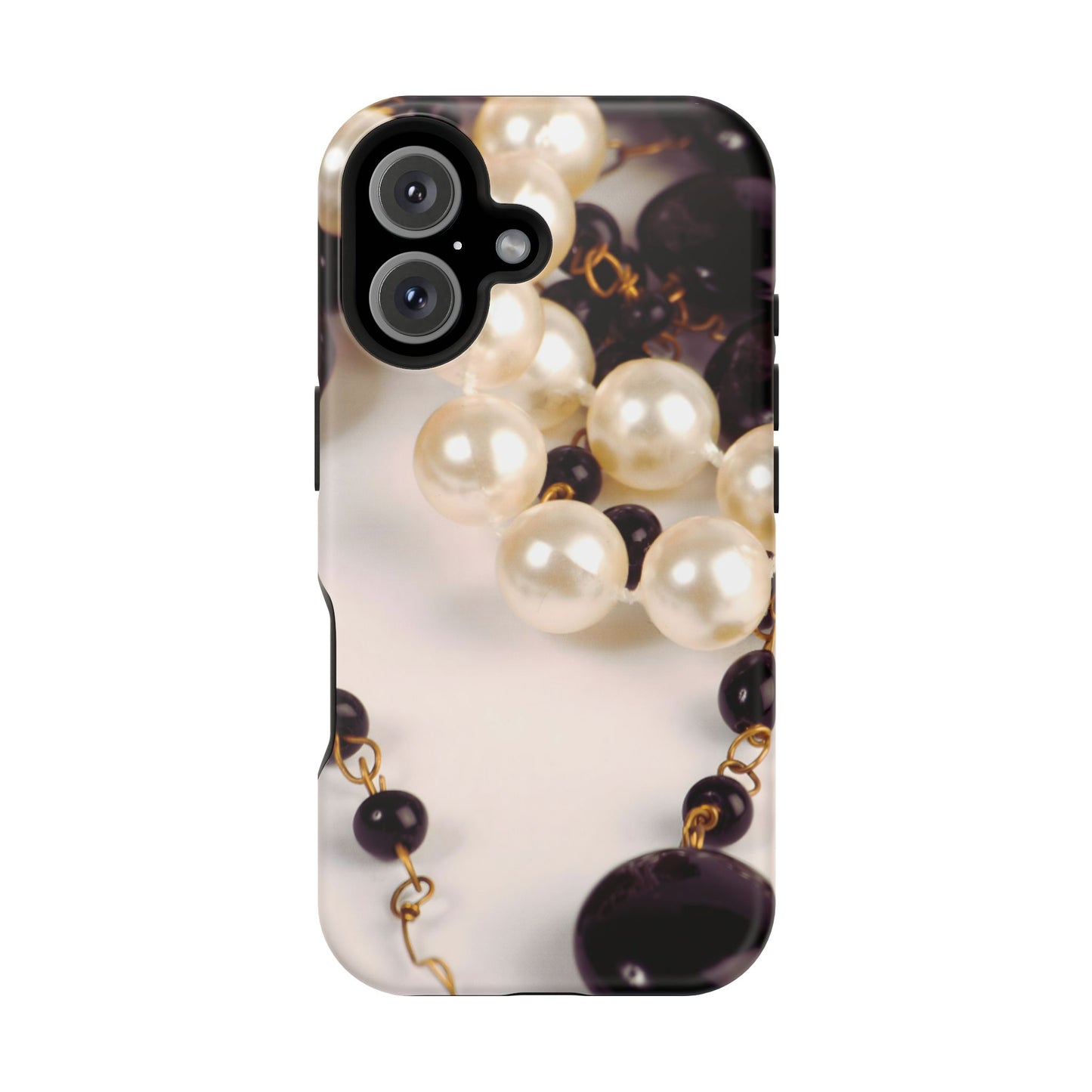 Wireless-Charging Compatible Case – Noir Pearl