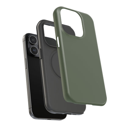 Impact-Resistant Phone Case — Military Green Protective Shockproof Cover