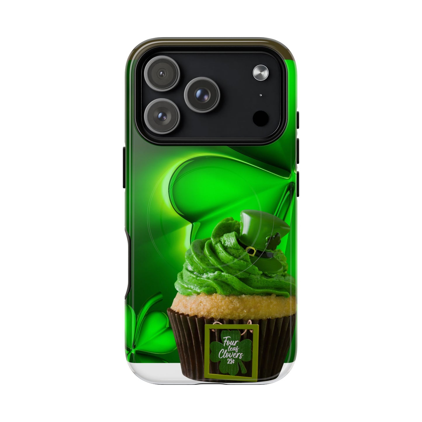 Protective Phone Case – Lucky Clover Cupcake