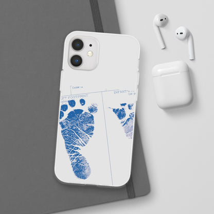 Flexi Case – Mom’s Little Blue Footprints