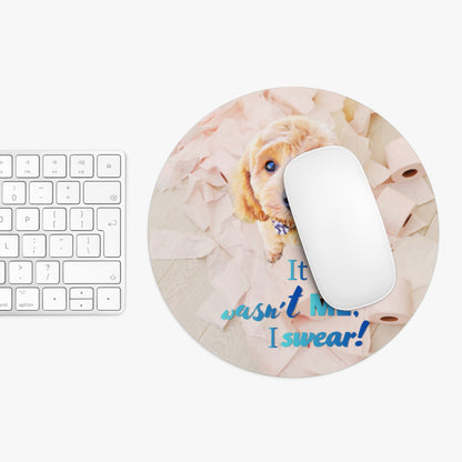 Round Mouse Pad – Roll With It