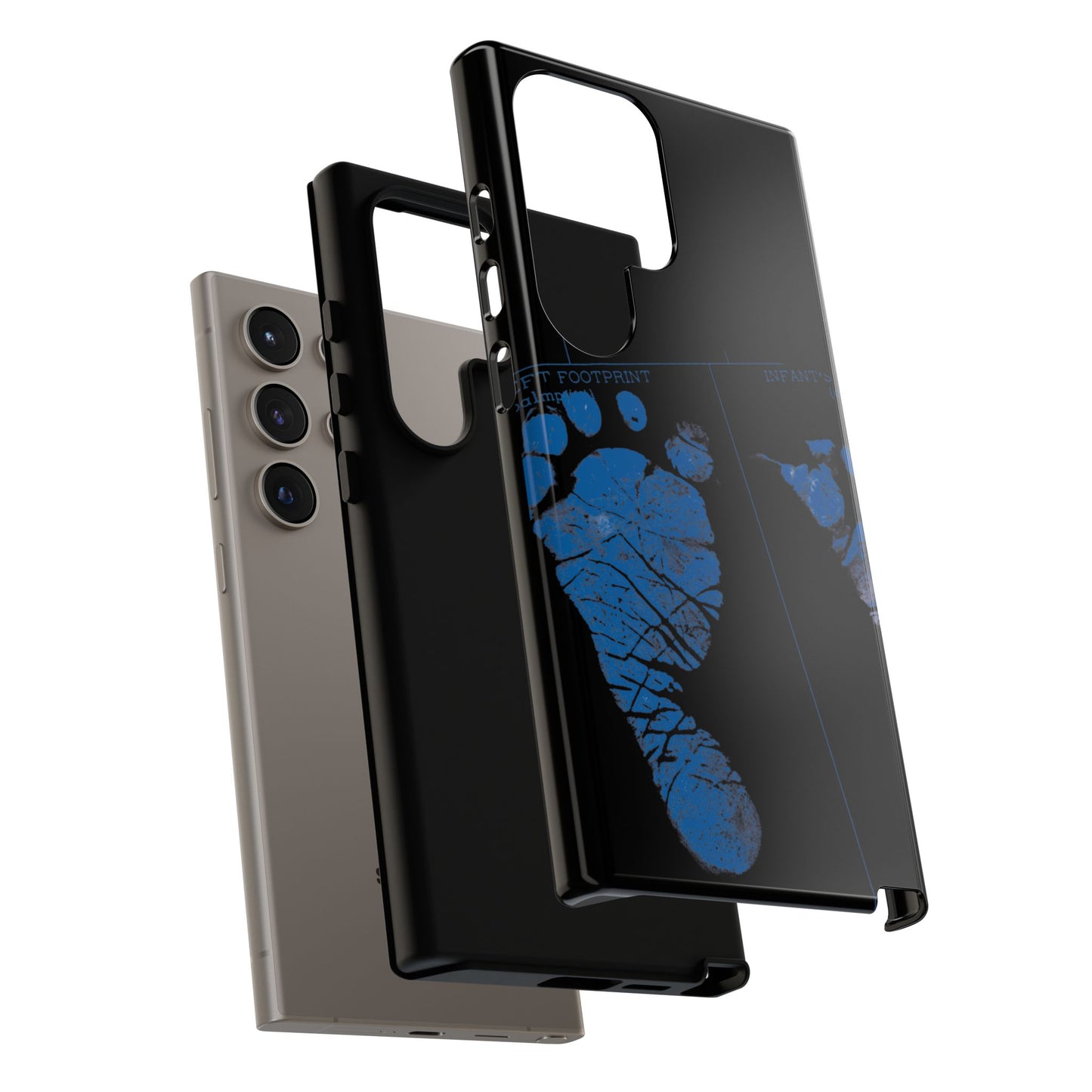 Protective Phone Case – Mom’s Little Blue Footprints