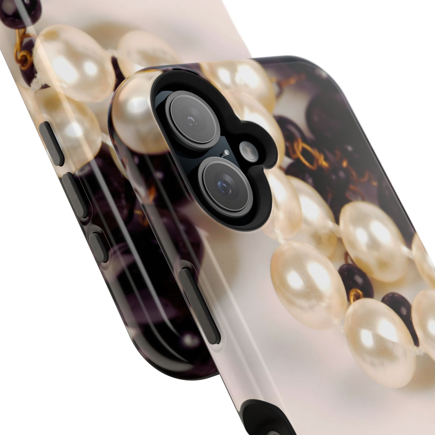 Wireless-Charging Compatible Case – Noir Pearl