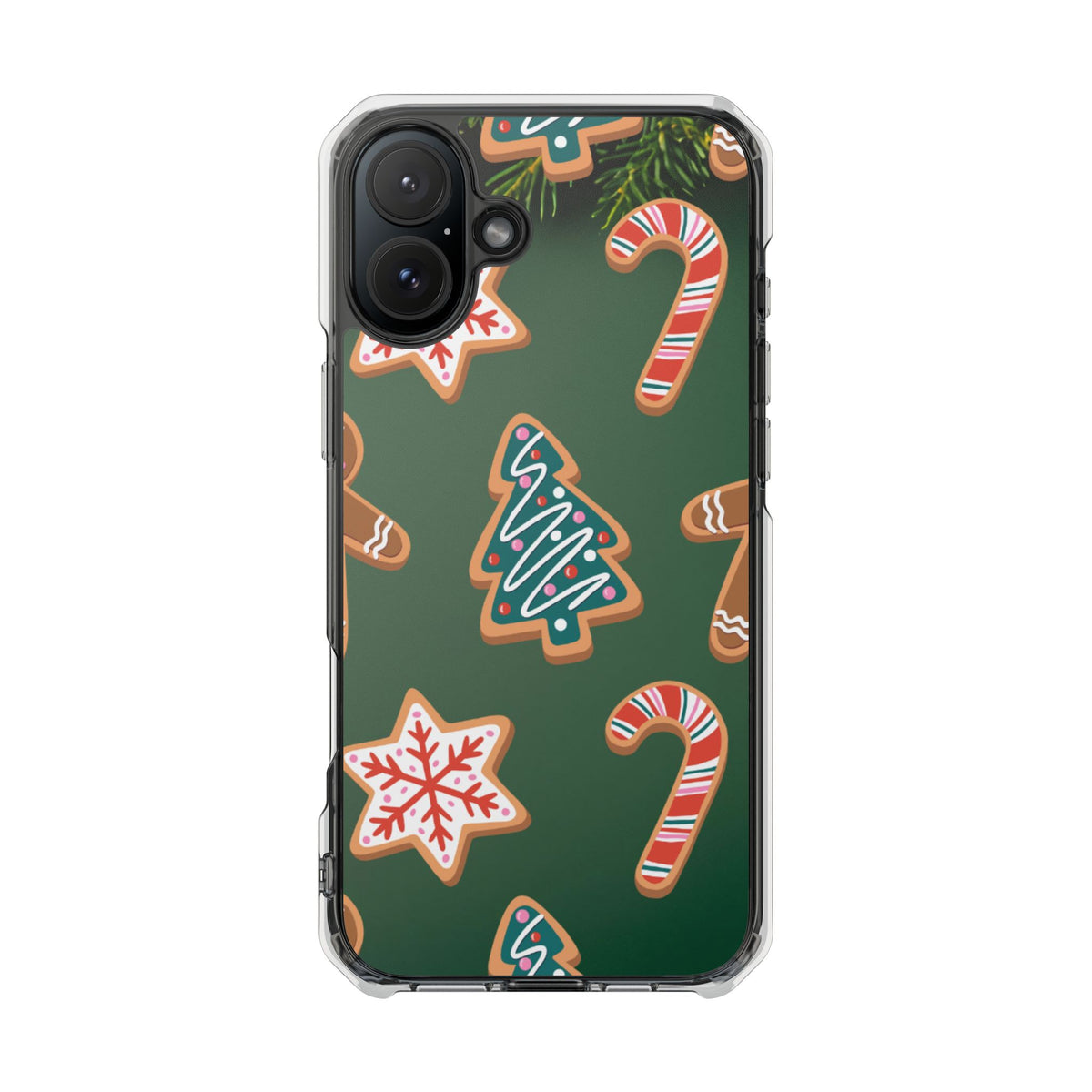 Clear Magnetic Phone Case – Cookie Season – Compatible with iPhone 14–17 Series