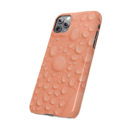 Slim Phone Case – Apricot Rain