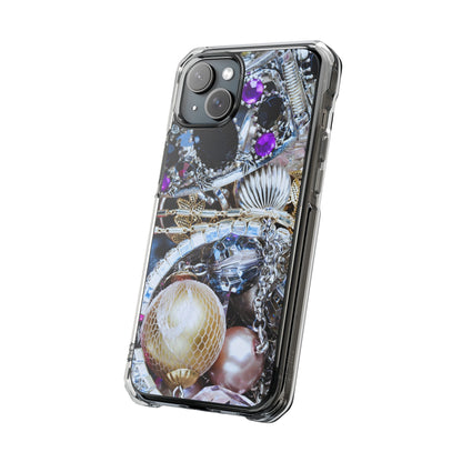 Clear Magnetic Phone Case – Chrome Jewel