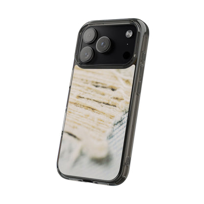 Clear Phone Case – Woven Warmth