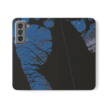 Flip Case – Mom’s Little Blue Footprints