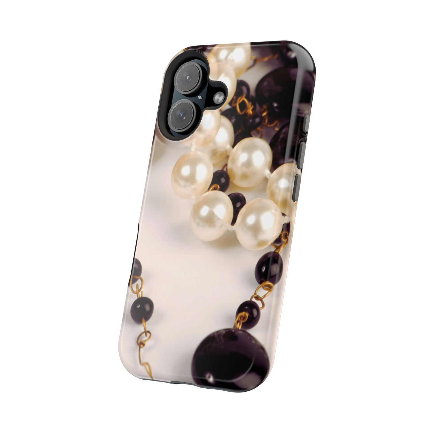 Wireless-Charging Compatible Case – Noir Pearl