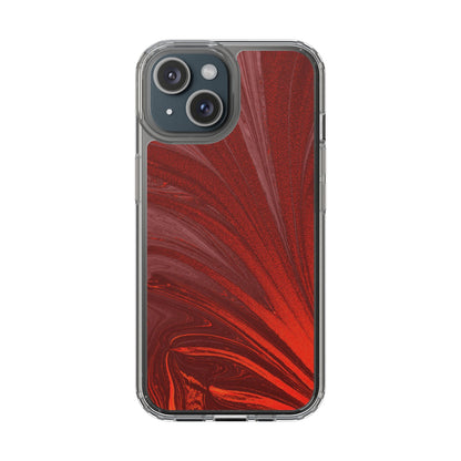 Clear Phone Case – Crimson Current